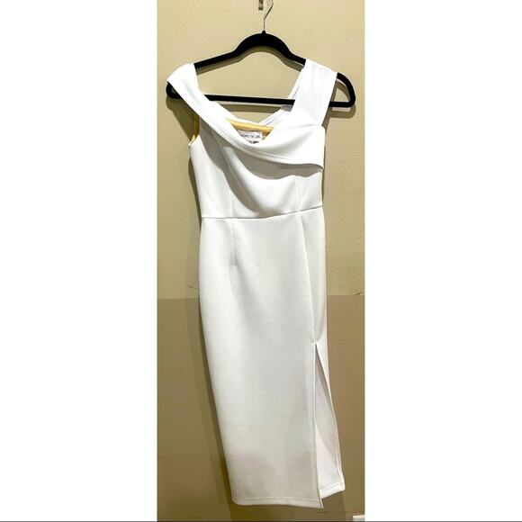 Sundays the Label White Off the Shoulder Midi Dress - Picture 2 of 12
